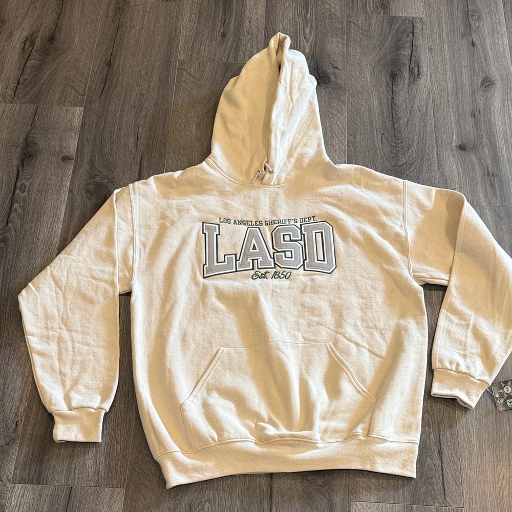 🩵Cream LASD Los Angeles Sheriffs Department by SRA Gear Men's Hoodie